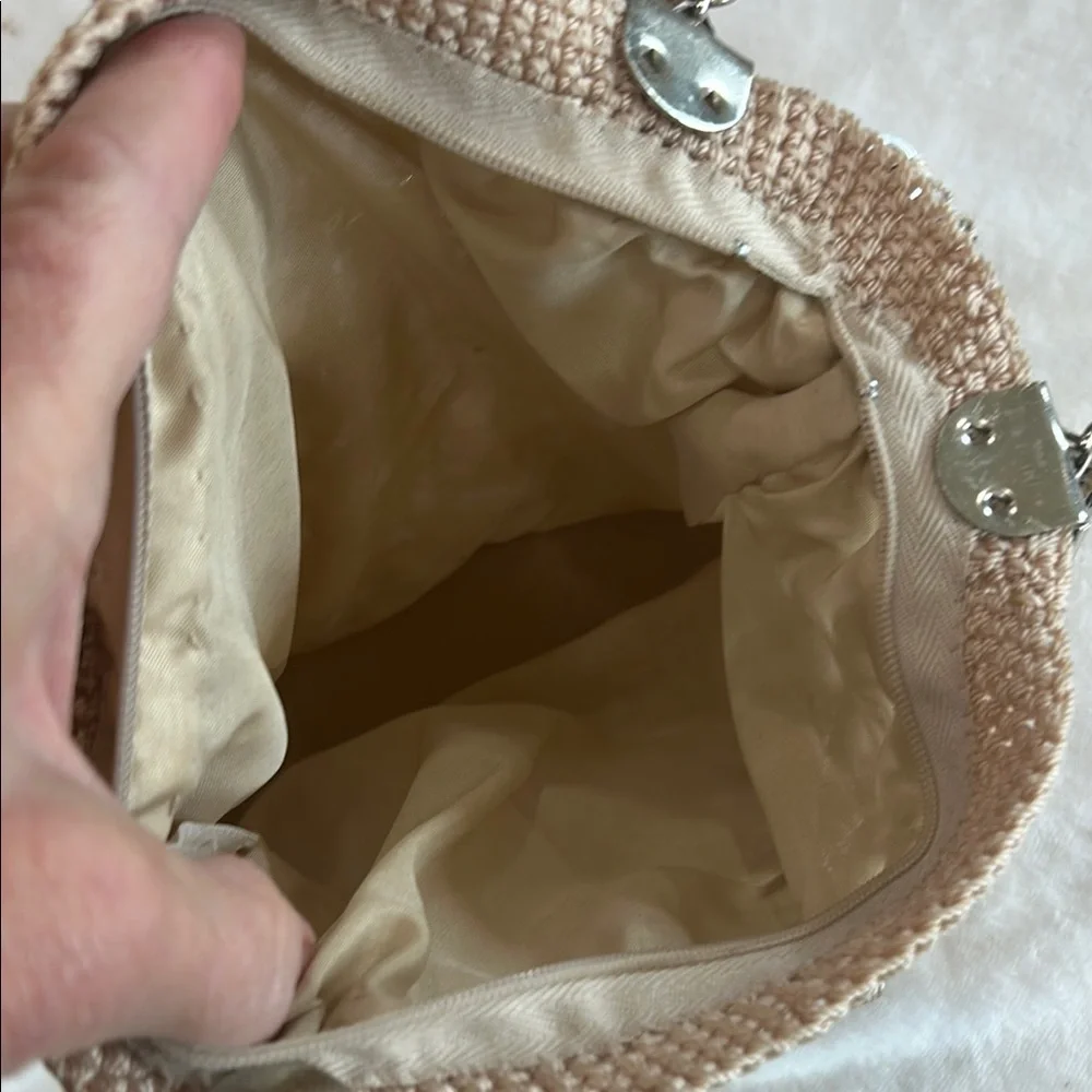 Vintage Elegant Crochet Lace Handbag With Soda Can Tabs